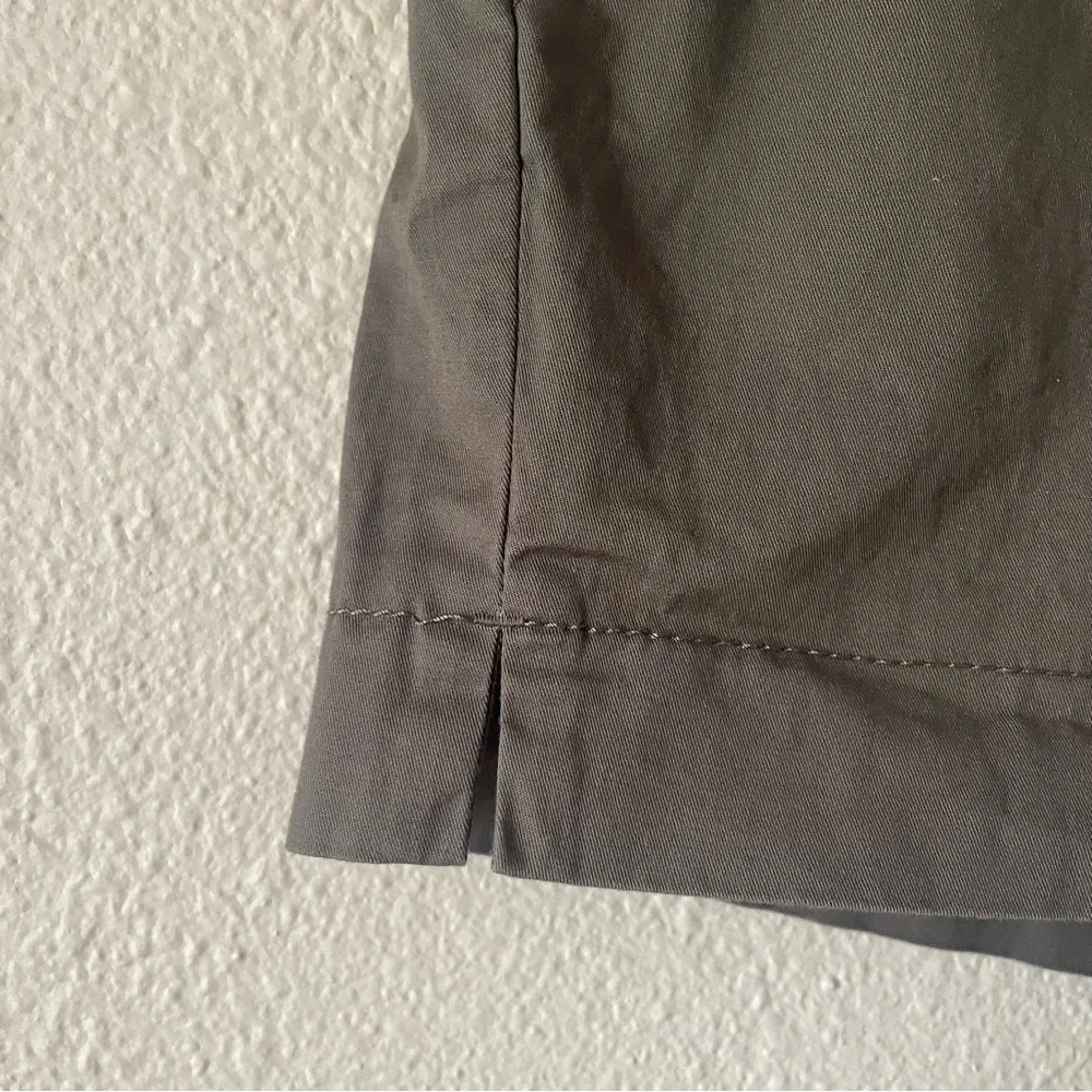 Vintage y2k Banana Republic Stretch Martin Fit Short Shorts Women’s 8 Gray Moto - Picture 5 of 13